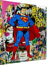 Pop Art Superman Hero Held