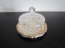 Marmeladenglas mit Tablett, Vintage