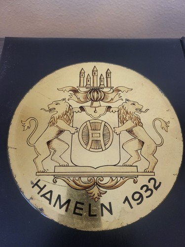 Antiker wappen teller spiegel - antiker,