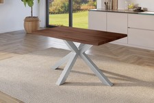 Esstisch Baumkante Holz-Optik