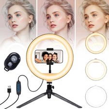 LED Ringlicht mit Handy,Selfie Licht Ringleuchte Ring Light Lichtring Ringlampe