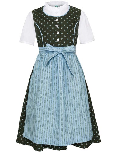 Kinderdirndl isabell grün - kinderdirndl,