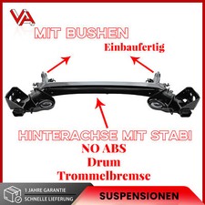 Hinterachse Achsträger Für Fiat 500 C Ford KA 08-24 mit Trommelbremse 51889561