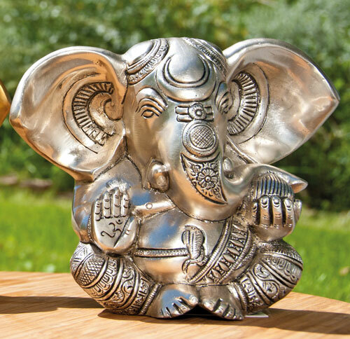 Ganesha messing versilbert - ganesha, 13