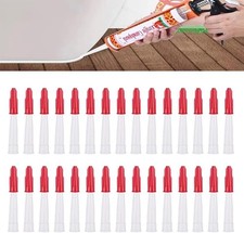 30 Stück Kartuschenspitzen Transparent Silikontüllen Ersatzspitzen Abdichten Kap