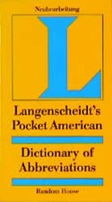 Langenscheidt's Pocket American Dictionary of Abbreviations