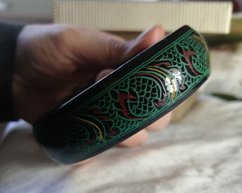 Vintage armreif aus lackiertem - vintage-armreif,
