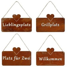 Rost Schild Lieblingsplatz