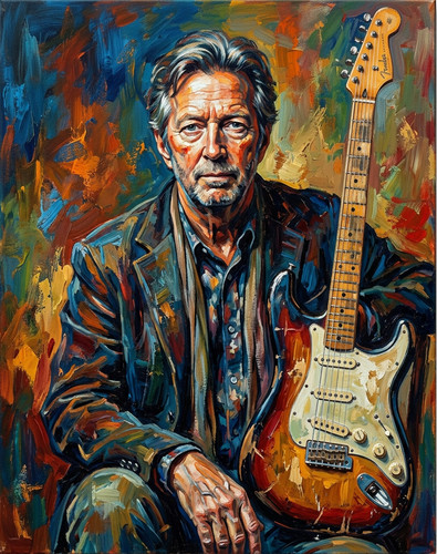 Eric clapton portrait - eric,