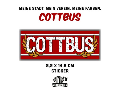 Cottbus sticker aufkleber - sticker,
