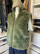 Weste kuschelig Fell grün