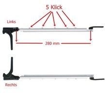 Fensteraussteller 280 mm links Klick Klack Polyplastic Polyfix Aufssteller 