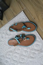 Schuhe 41 Damen, INUOVO, Zehentreter, Türkis, Ibiza