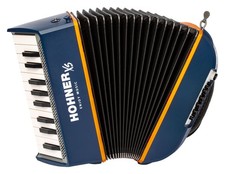 Hohner XS Kinder Akkordeon blau orange Click and Play Tragesystem Rucksacktasche