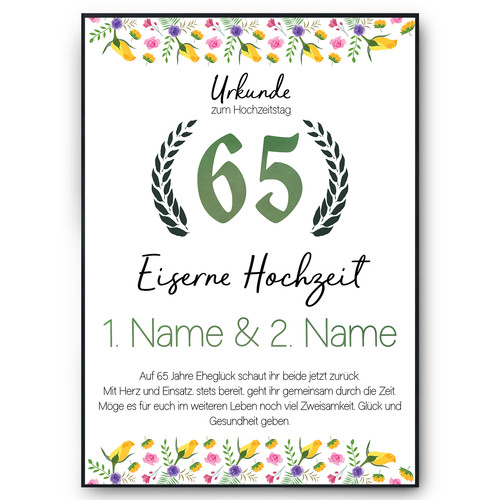 Hochzeitstag - 65.,