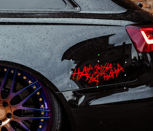 Aufkleber haha auto sticker - 4x,