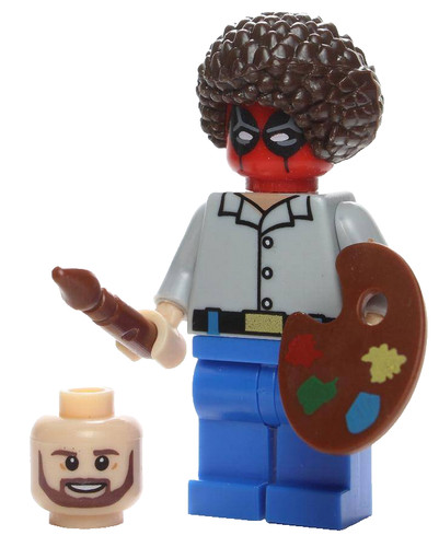 Bob ross deadpool figur - bob,
