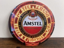AMSTEL Pils Bier Beer Werbeschild Vintage Retro 20cm BAR DEKO PARTY KELLER