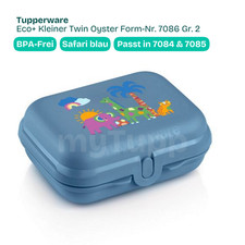 TUPPERWAE Eco+ Twin Box EINZELN u. SETS Oyster Gr. 1 – Gr. 4 Brotdose Lunch A156