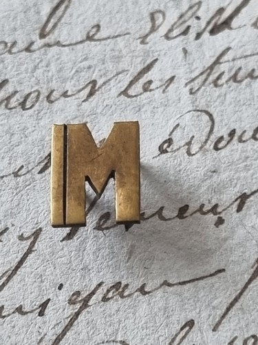 Monogramm buchstaben messing - messing, m