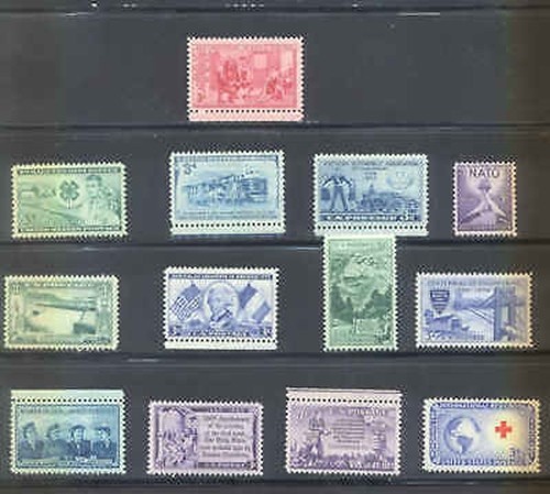 1952 gedenkausgabe satz - us,