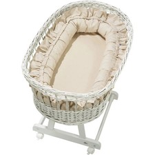 Alvi Bundle Set Stubenwagen Birthe und Schlummernest Volant - Neu