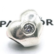 Pandora Charm "Herz mit Zirkonia" 790134  Liebe Love Herz Silber Original