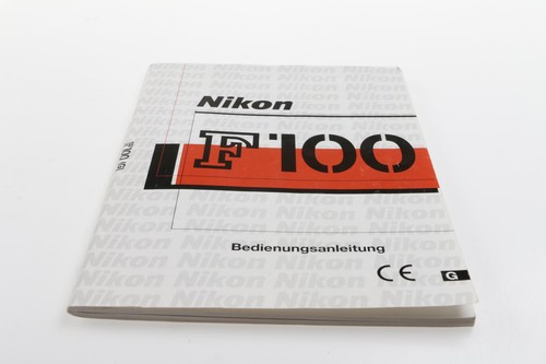 Nikon f100 bedienungsanleitung - nikon,