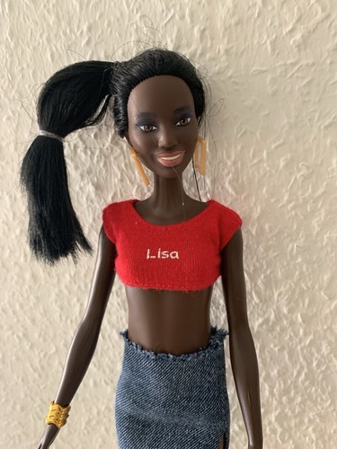 Barbie puppe dunkelhäutig mit - puppe,