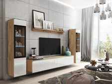 Wohnwand anbauwand teilig - wohnwand, 4-teilig