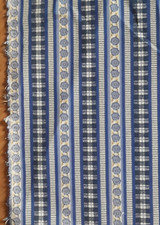 Stoffrest Patchworkstoff Baumwolle PATCH BLAU , 1,50 M x 25 cm