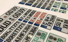 2er Set REFLEKTIERENDE WUNSCH- KENNZEICHEN EU - 1:10 RC Modellbau Crawler