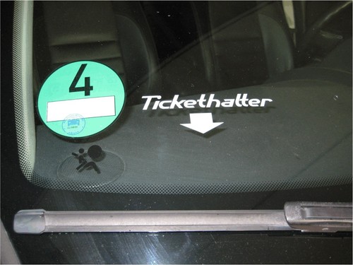 Tickethalter aufkleber - tickethalter,