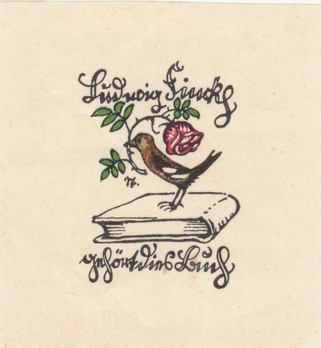 Exlibris bookplate klischee - exlibris,