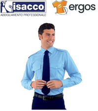 Isaac PILOTENHEMD HELLBLAU