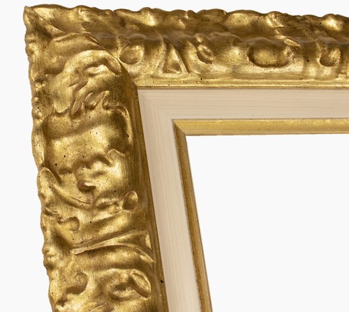 Holzrahmen mit blattgold art - holzrahmen,