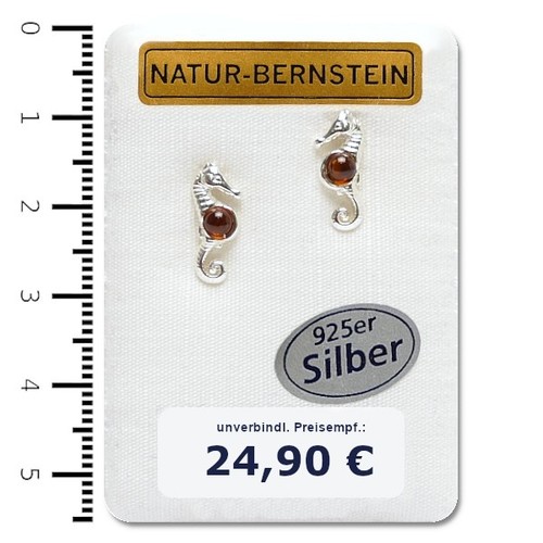Natur bernstein ohrringe - natur,