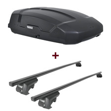 Dachbox Thule Force XT S + Dachträger Thule SquareBar für VW Golf VII Kombi BA5