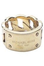 MICHAEL KORS Damen Ring Größe 52 Gold Edelstahl Kette Elegant