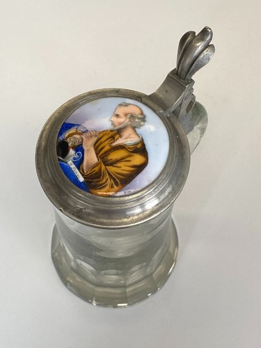 Antiker bierhumpen glas - bierhumpen,