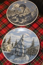 2 Wandteller Vintage