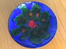 LAURANA RAME D'ARTE Italia PS Emaille Schale Tellerchen Signiert Vintage