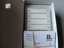 Berker KNX Tastsensor 4-fach Komfort für Q.x, polarweiß samt, 80144329, Neu