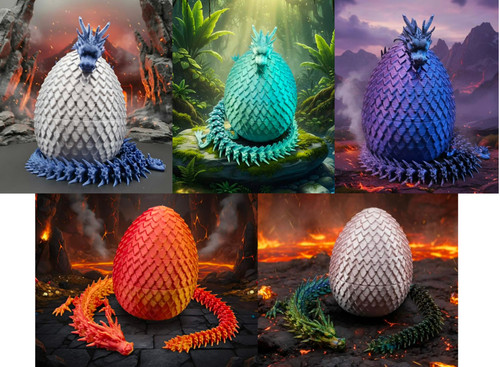 Drache flexi 3d - 3d,
