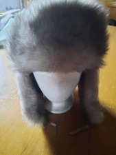 Herren Fell-Ledermütze nit Ohrenklappen