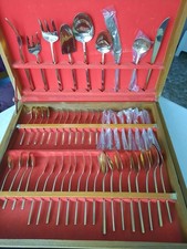 91 Teilig Theiland Nickel Bronze Besteck Im Holzbox