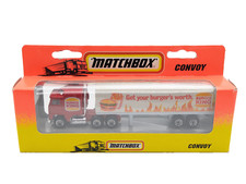 Matchbox Convoy Burger King LKW Anhänger Neuwertig OVP Vintage 1996 Rarität