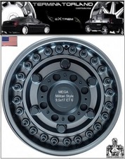 ✅ HUMMER H2  MILITARI STYLE 8Loch Felgen 9,5 x17 Zoll