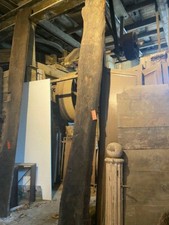 Antike Eichenbohle - Thekenplatte ?  – 17. Jhdt. Maß 475 x 32 x 5 cm