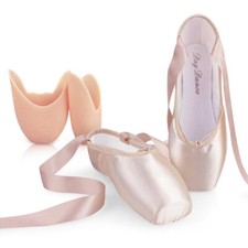 Damen Satin Ballettschuhe Ballettschläppchen Mädchen Tanzschuhe Gr.31-43